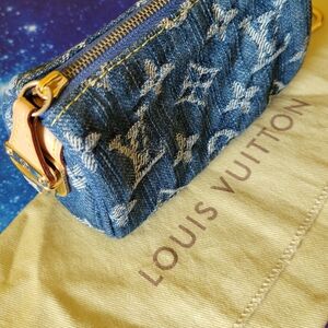 Louis Vuitton Blue Denim Mini Bag